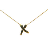 ティファニー パロマ ピカソ グラフィティ X ペンダント キス ネックレス K18YG イエローゴールド レディース TIFFANY&Co. 【中古】